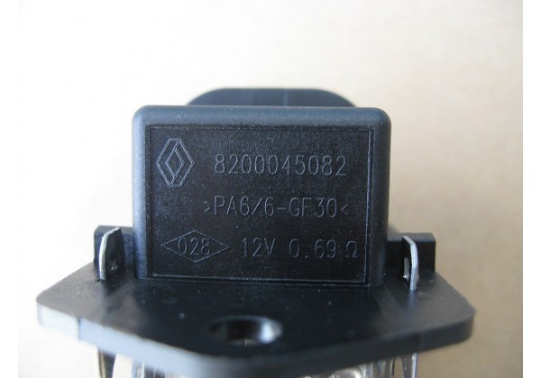 резистор, реостат, (опір вентилятора пічки, обігрівача салону) Renault, 8200045082 